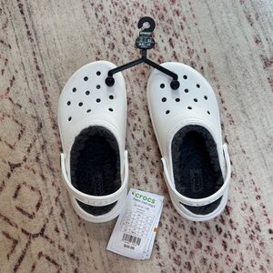 CROCS Kids White Slippers